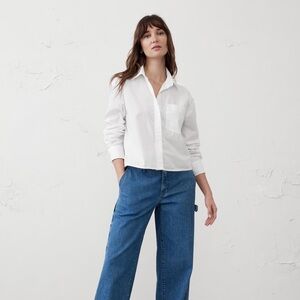 Women’s White Button Down Shirt